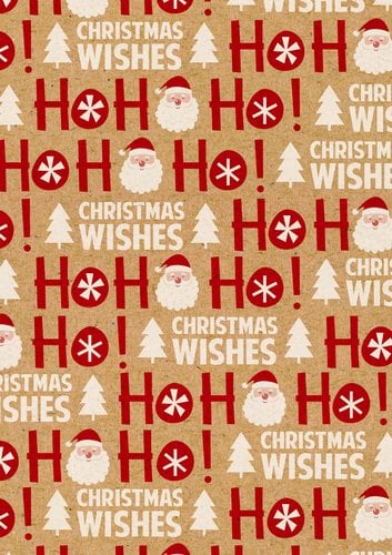 PAPEL REGALO BOBINA BK.62x80 NAVIDAD