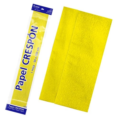 PAPEL CREPE DOHE 30g 0,5x2,5 AMARILLO