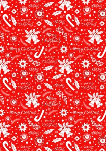 PAPEL REGALO BOBINA BK.31x80 NAVIDAD