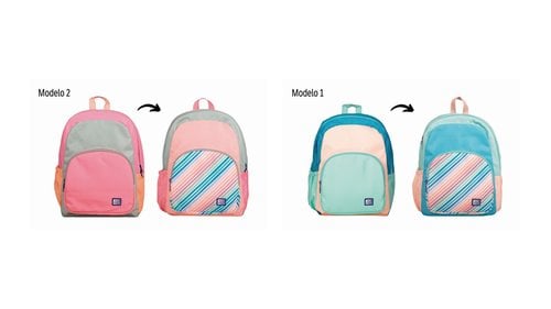 MOCHILA OXFORD COLOR BLOCK REVERSIBLE
