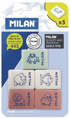 GOMA BORRAR MILAN 445 FLEXIBLE BLISTER 5