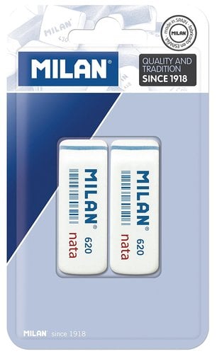 GOMA BORRAR MILAN 620 NATA BLISTER 2
