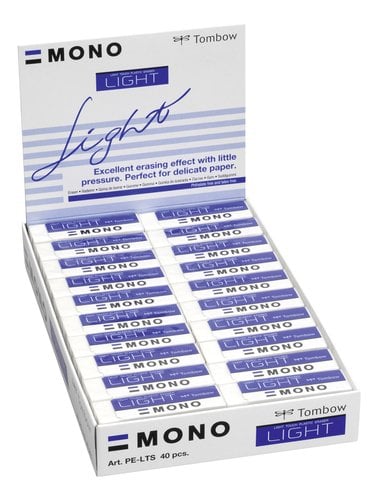 PE-LTS GOMA TOMBOW MONO LIGHT CAJA DE 40