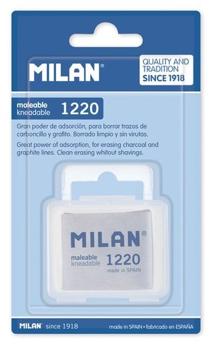 GOMA BORRAR MILAN 1220 MALEABLE BLISTER