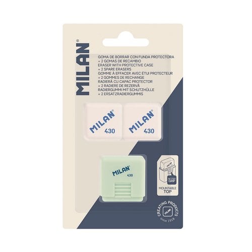 GOMA BORRAR MILAN 430 C/FUNDA B/1