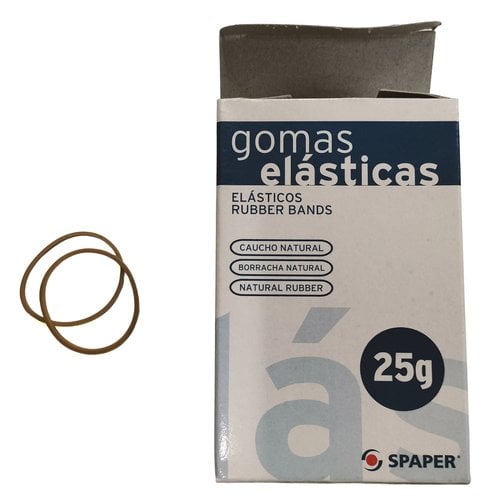 GOMAS ELAST.SPAPER Cj. 25 gr 40 mm