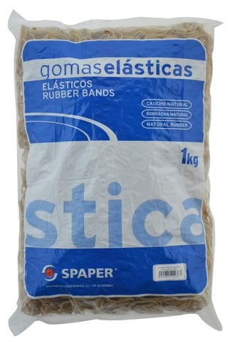 GOMAS ELAST. BOLSA 1 Kg 140 mm Nº14