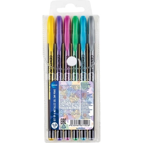 ROLLER GEL CENTRUM METALLIC 1,0 B/6