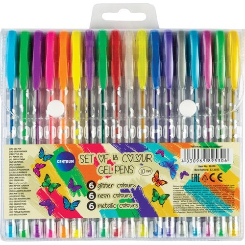 ROLLER GEL CENTRUM METALLIC B/18