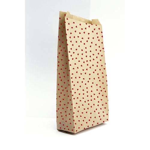 BOLSA PAPEL KRAFT 12x24 CORAZON P/50