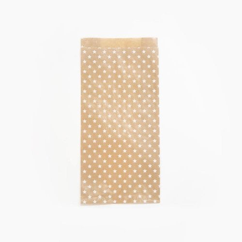 BOLSA PAPEL KRAFT 16x30 ESTRELLAS P/50