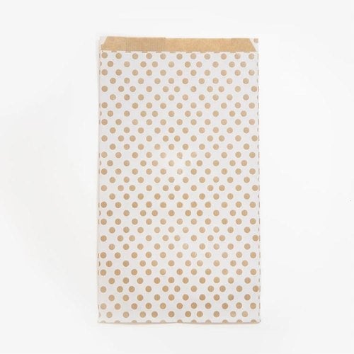 BOLSA PAPEL KRAFT 24x35 LUNARES P/50