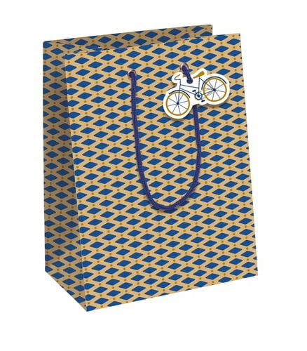 BOLSA PAPEL KRAFT B.MED. BIKE P/6