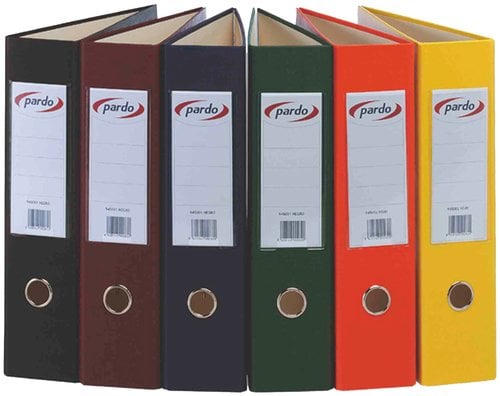 ARCHIVADOR PARDO FR.PVC Fº 70 AMARILLO
