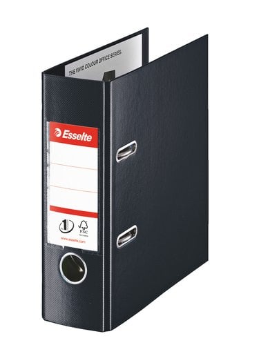 ARCHIVADOR ESSELTE PLAST.RADO A5 75 NEGR