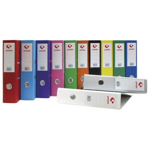 ARCHIVADOR GRAFCOLOR 2,5 RADO Fº 45 ROJO