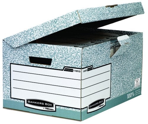 CONTENEDOR FELLOWES TAPA FIJA GRI
