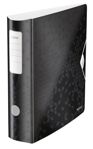 ARCHIVADOR LEITZ WOW A4 180º 80mm NEGRO