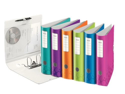 ARCHIVADOR LEITZ WOW A4 180º 75mm SURTID