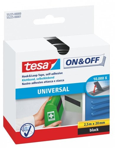 CINTA VELCRO TESA ON&OFF 2,5x20 NE
