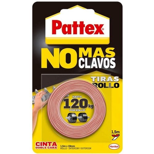 CINTA DOBLE CARA PATTEX NO CLAVOS 1,5m