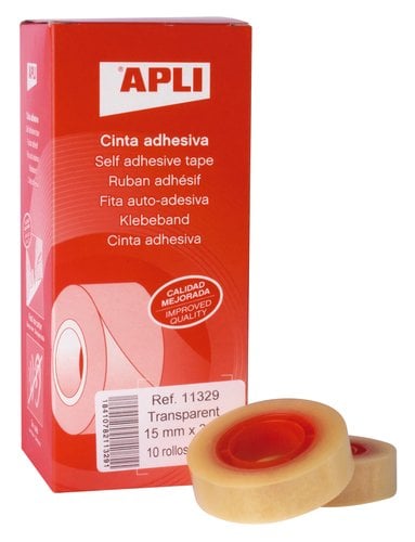 CINTA ADHESIVA APLI TRANSP. 33x15