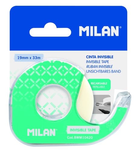 CINTA ADHESIVA MILAN 33x19 c/DISPE.INVIS