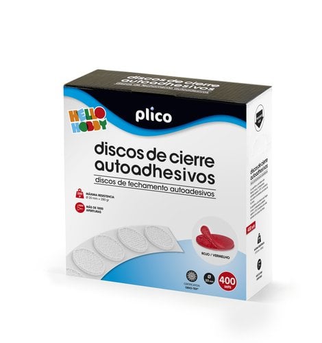 DISCOS CIERRE ADHE.PLICO 20 Ø 400 ROJO