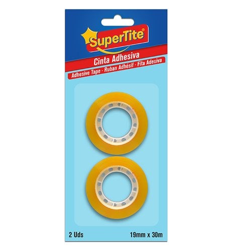 CINTA ADHESIVA SUPERTITE CARAM.30x19 B/2