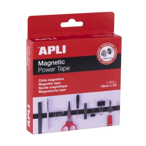 CINTA ADHESIVA APLI MAGNETICA 2m x19 mm