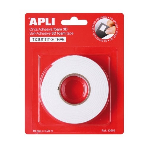 CINTA DOBLE CARA APLI FOAM 2,28mx19mm