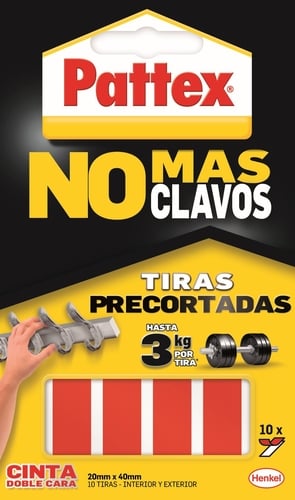 CINTA DOBLE CARA PATTEX NO CLAVOS 10 TIR