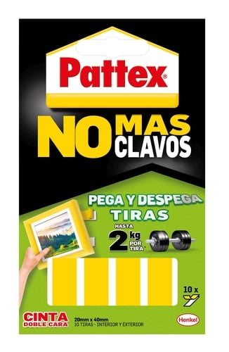 CINTA DOBLE CARA PATTEX NO CLAVOS 10 TIR