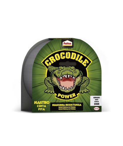 CINTA AMERICANA PATTEX CROCODILE 20m GRI