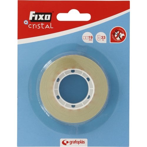 CINTA ADHESIVA FIXO CRISTAL 33x19