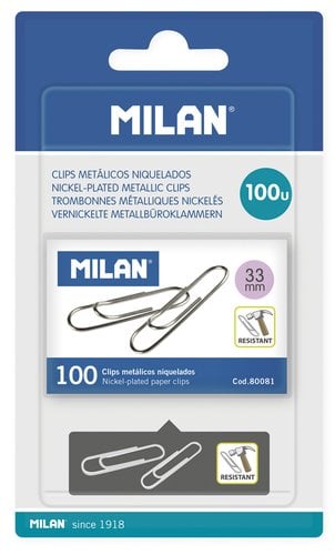 CLIP MILAN (33 mm) LAB.NIQ.Cj.100