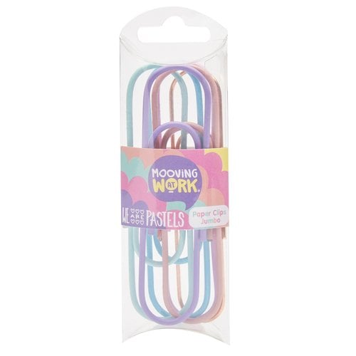 CLIP COLOR MOOVING PASTEL JUMBO 6 PZAS