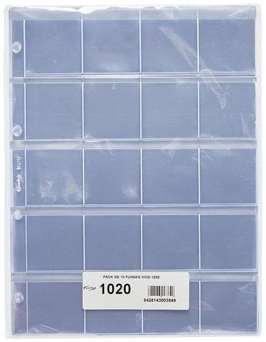 FUNDA para MONEDAS PARDO 20 ALOJAMIENTOS