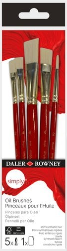 PINCEL DALER ROWNEY OLEO SET 5