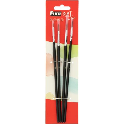 PINCEL FIXOART SET de 4 (Nº 0-2- 4-6)