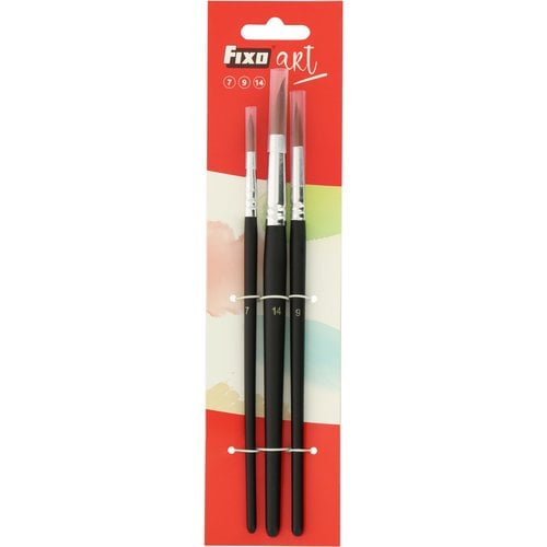 PINCEL FIXOART SET de 3 (Nº 7-9-14)
