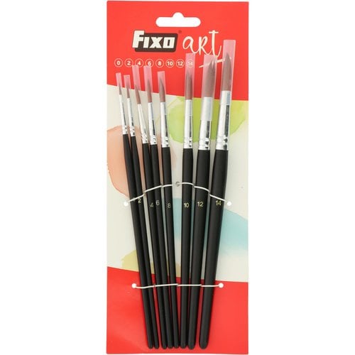 PINCEL FIXOART SET de 8 (Nº 0-14)