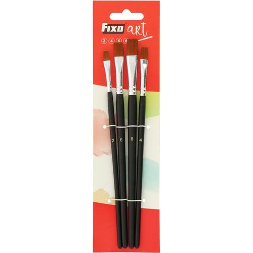 PINCEL FIXOART SET de 4 (Nº 2- 4-6-8)