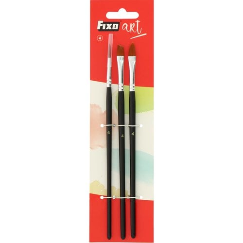 PINCEL FIXOART SET de 3 (Nº 4)