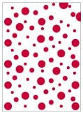 BOLSA DISFRAZ 65x90 IMPR.TOPOS ROJO