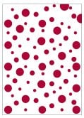 BOLSA DISFRAZ 56x70 IMPRESA TOPOS ROJO