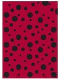 BOLSA DISFRAZ 56x70 IMPRESA TOPOS NEGRO