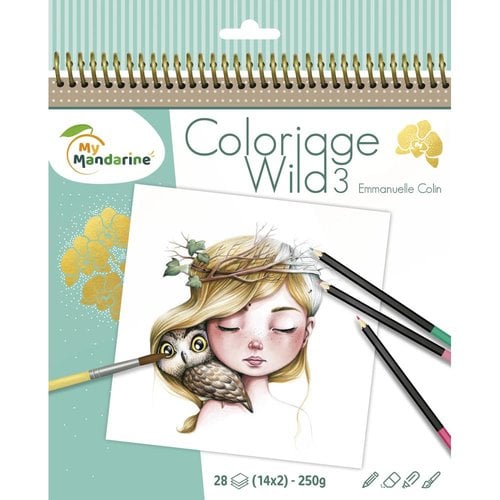 BLOC CLAIR. COLORIAGE WILD 3