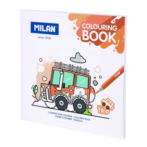 CUAD. COLOREAR MILAN LETS GO TRIP
