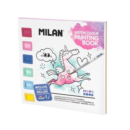 CUAD. COLOREAR MILAN FLOWICORN
